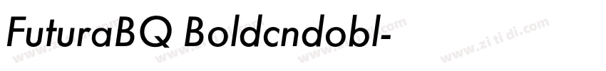 FuturaBQ Boldcndobl字体转换